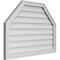 Ekena Millwork Octagonal Top Surface Mount PVC Gable Vent w/ 2"W x 1-1/2"P Brickmould Frame, 36"W x 26"H GVPOT36X2602SN - alternate 2